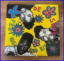 DE LA SOUL signed vinyl album 3 FEET HIGH AND RISING
