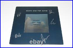 DEATH CAB FOR CUTIE BAND THANK YOU FOR TODAY SIGNED ALBUM VINYL RECORD LP COA x5
