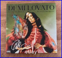 DEMI LOVATO signed vinyl album DANCING WITH THE DEVIL THE ART OF COA