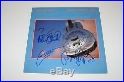 DIRE STRAITS BAND SIGNED'BROTHERS IN ARMS' ALBUM VINYL LP COA MARK KNOPFLER x4