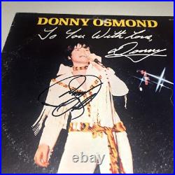 DONNY OSMOND signed autographed TO YOU WITH LOVE VINYL ALBUM RECORD JSA COA