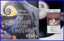 Danny Elfman & Sarandon Signed Autographed Nightmare Vinyl Album Lp +jsa Coa