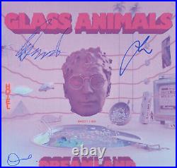 Dave Bayley Joe & Ed Signed GLASS ANIMALS Dreamland Vinyl Album PROOF ACOA