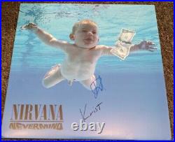 Dave Grohl Krist Novoselic NIRVANA Nevermind Signed Autographed Vinyl Album