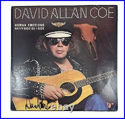 David Allan Coe Signed Autographed Human Emotions Vinyl Album