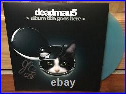 Deadmau5 Signed Album Title Goes Here Lp Teal Vinyl Nyc 5/2/24 +pic