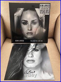 Demi Lovato Tell Me You Love Me Vinyl Album & Autographed Poster
