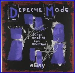 Depeche Mode Signed Autograph Songs Of Faith Record Album Beckett COA Vinyl