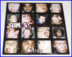 Deryck Whibley signed SUM 41 ALL KILLER NO FILLER Vinyl Album EXACT PROOF COA