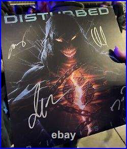 Disturbed Signed Album, Limited Splatter Vinyl LP, Take Back Your Life Tour