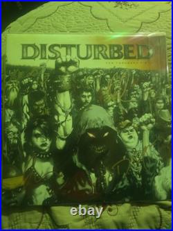 Disturbed Ten Thousand Fists Signed 12' Vinyl Record Album JSA