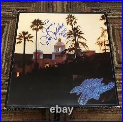 Don Felder signed Hotel California vinyl record album LP The Eagles