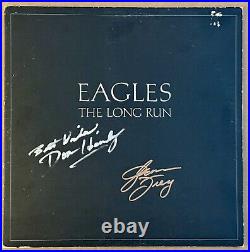 Don Henley & Glenn Frey Hand Signed Lp Record Album The Eagles The Long Run