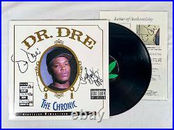 Dr. Dre & Snoop Dogg Signed Autographed THE CHRONIC Vinyl Album EXACT Proof JSA