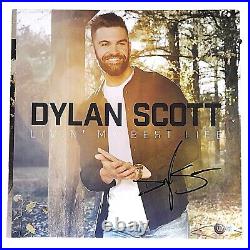 Dylan Scott Signed Livin' My Best Life Vinyl Record Album Cover Beckett BAS Cert