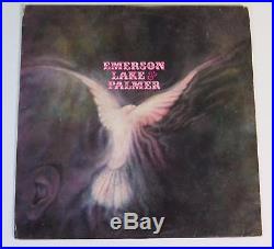 EMERSON, LAKE, AND PALMER Signed Autograph ELP S/T Album Vinyl Record LP by 3