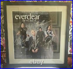 EVERCLEAR The Very Best Of AUTOGRAPHED SIGNED VINYL ALBUM FRAMED