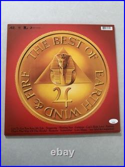 Earth Wind & Fire signed autographed Best Of Album Record Vinyl JSA Spence coa
