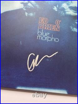 Ed O'brien Signed Blue Morpho Vinyl Album Radiohead Band Guitarist Solo Bas