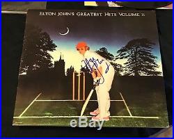 Elton John Autographed Greatest Hits Vol 2 Vinyl LP Album W Photo Proof & COA