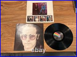 Elton John Caribou LP Record Album Autographed Signed Vinyl with Sleeve