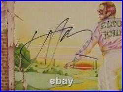 Elton John Hand Signed Goodbye Yellow Brick Road Vinyl Album Autographed JSA COA