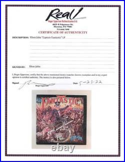 Elton John Signed Autograph Album Vinyl Record LP Captain Fantasic with Beckett