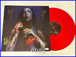 FIT FOR A KING AUTOGRAPHED SIGNED HELL WE CREATE VINYL ALBUM With JSA COA AP29016