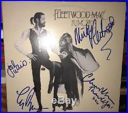 Fleetwood Mac Band Rumors Album Vinyl Signed X4