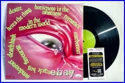 Fontaines D. C. Full Band Signed ROMANCE Vinyl Album JSA Grian Chatten x5