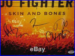 Foo Fighters Signed & Framed Vinyl Skin & Bones Album Psa Dna Letter # W09923