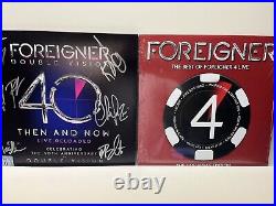 Foreigner Signed Autographed vinyl album Best of Vegas Edition 6 signatures PLUS