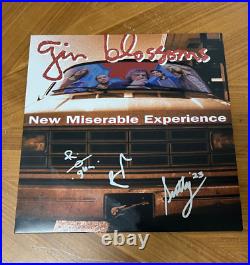 GIN BLOSSOMS signed vinyl album NEW MISERABLE EXPERIENCE 3