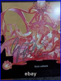 Geezer Butler Signed Vinyl LP Black Sabbath Album Sabbath Bloody Sabbath PSA