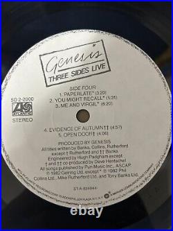 Genesis THREE SIDES LIVE Collins, Banks & Rutherford Signed Vinyl Album Rare