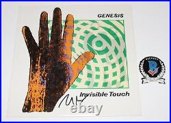 Genesis Tony Banks Signed'invisible Touch' Vinyl Album Record Beckett Coa Bas