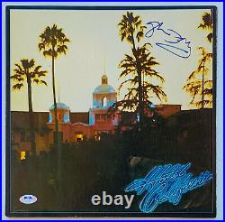 Glenn Frey signed Eagles Hotel California Album autographed vinyl record PSA coa