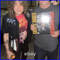 Guns N Roses Signed Album Axl Rose Autographed Vinyl W Adler Appetite Pic Proof