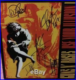 Guns N Roses Signed Vinyl Axl Rose Autograph Album w Slash Duff Sorum Reed Proof