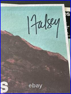 Halsey Badlands Vinyl Pink LP Album 2015 Astralwerks Signed Poster