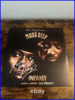 Havoc Rapper Signed MOBB DEEP Infamy Vinyl Album Record Beckett COA