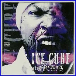 ICE CUBE SIGNED WAR & PEACE VOL 2 VINYL ALBUM RECORD WithJSA CERT S56286 NWA