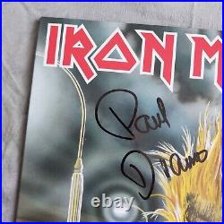 IRON MAIDEN S/T debut LP vinyl album fully signed by 4 Harris DiAnno Murray