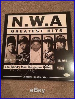Ice Cube + Dj Yella Signed Album Proof Jsa Coa Autograph Vinyl Record Nwa