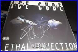 Ice Cube Signed Autograph Lethal Injection Record Vinyl Album Big3 Nwa Rap Icon