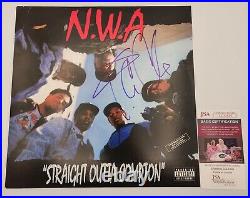 Ice Cube Signed Autographed NWA Straight Outta Compton Album LP Vinyl PSA 1