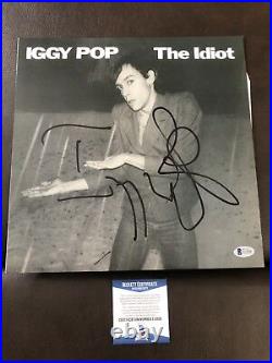 Iggy Pop The Idiot Signed Vinyl Record Album Lp Beckett Bas Coa Auto Legend