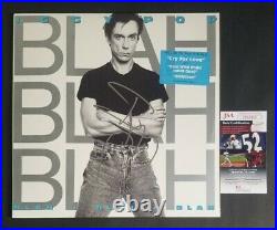 Iggy Pop signed Blah Blah Blah LP vinyl record album with JSA COA psa bas