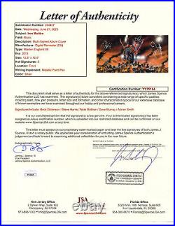 Iron Maiden 5-Band Signed Vinyl Maiden England 88 Album Dickinson JSA LETTER