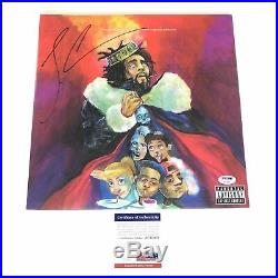 J Cole Signed KOD LP Vinyl PSA/DNA Album Autographed